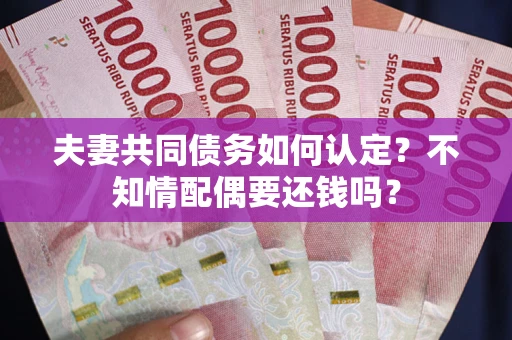 武汉夫妻共同债务如何认定？不知情配偶要还钱吗？