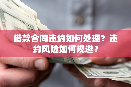 武汉借款合同违约如何处理？违约风险如何规避？