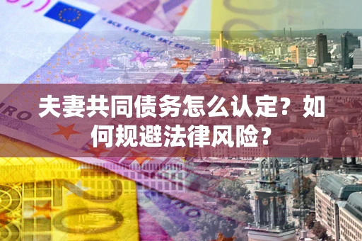 武汉夫妻共同债务怎么认定？如何规避法律风险？