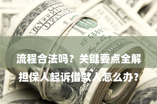 武汉

担保人起诉借款人怎么办？流程合法吗？关键要点全解析