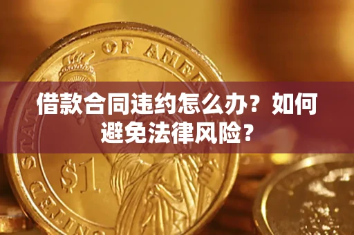 武汉借款合同违约怎么办？如何避免法律风险？